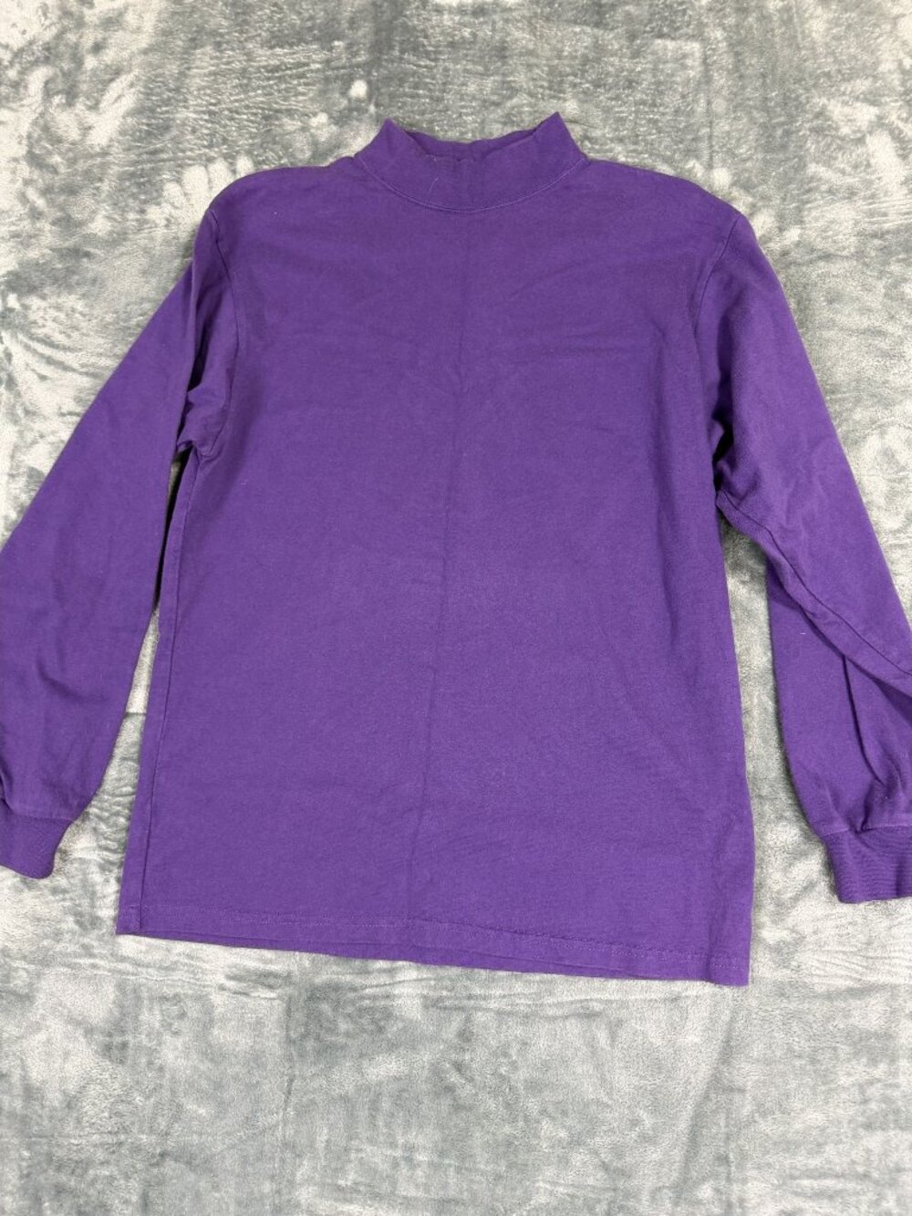 FedEx VF Solutions Mens S Long Sleeve Mock Neck Shirt Purple